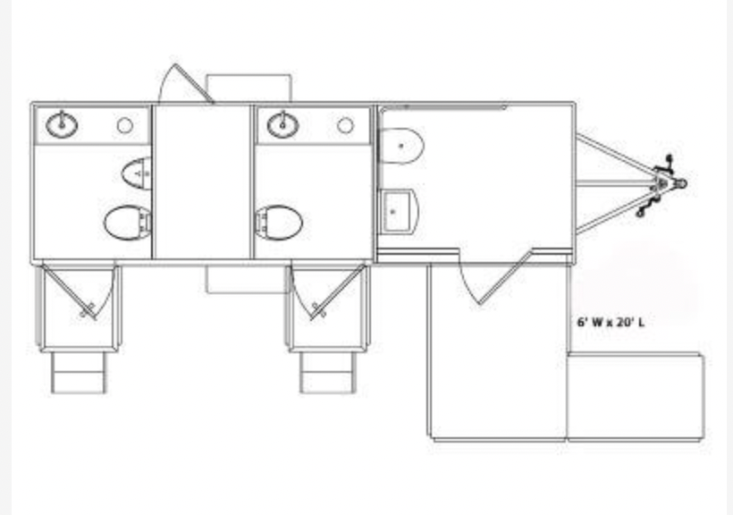 Ada+2 Restroom Trailer