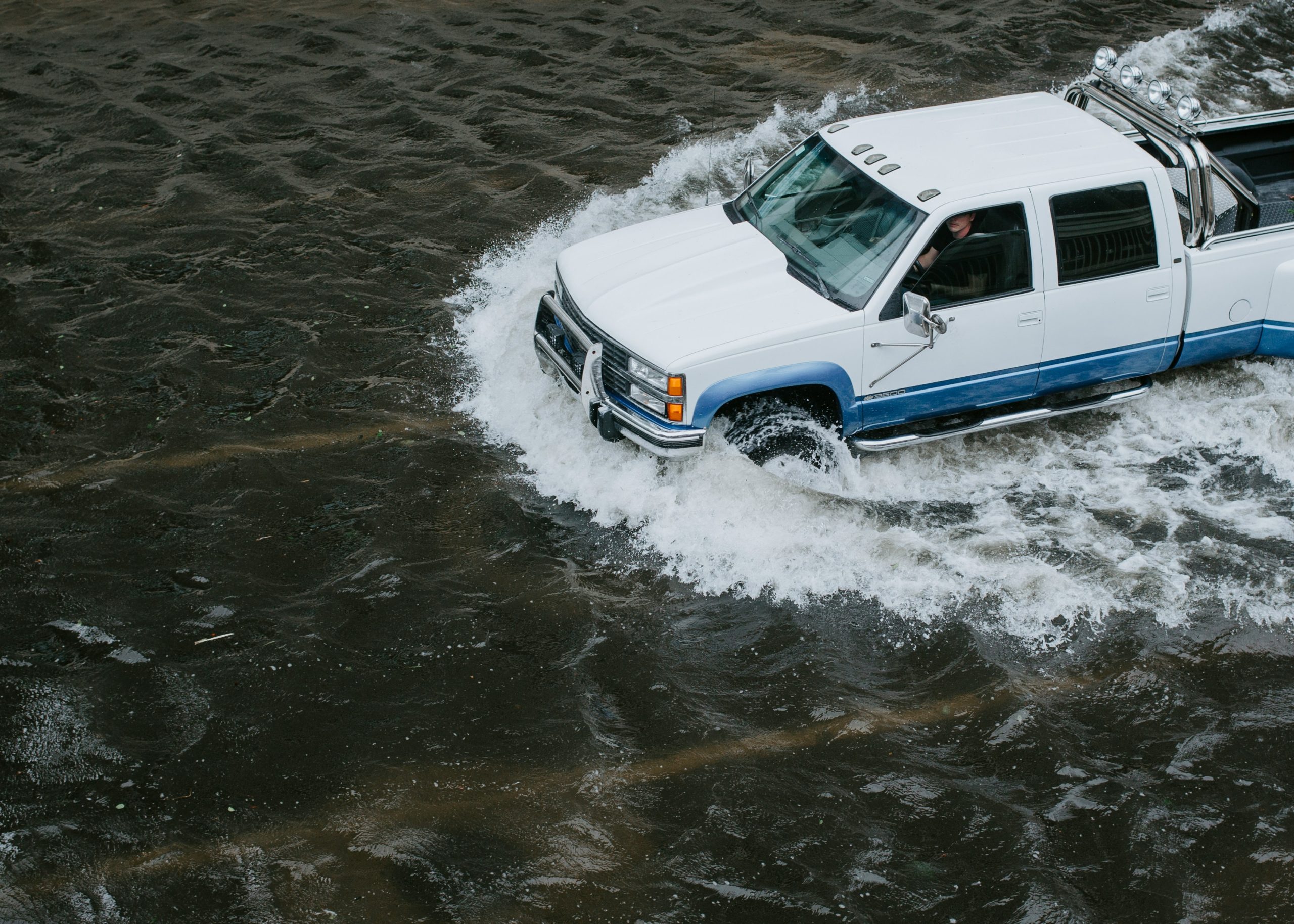 TRUCK IN WATER